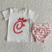 wholesale baby girls fashion clothing short sleeve shirt sets children infant letter shorts pants bummies kids boutique outfit
