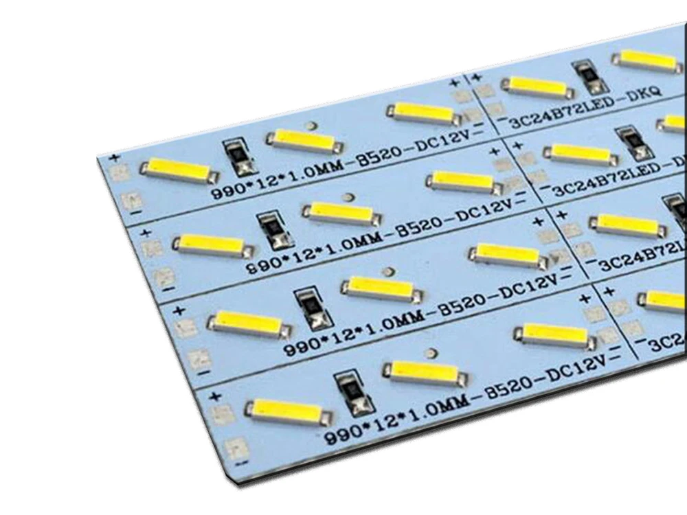 Горячие продажи 10 шт.* 50 см супер яркий жесткий бар свет DC12V 36 led SMD 8520 алюминиевый сплав светодиодные полосы света