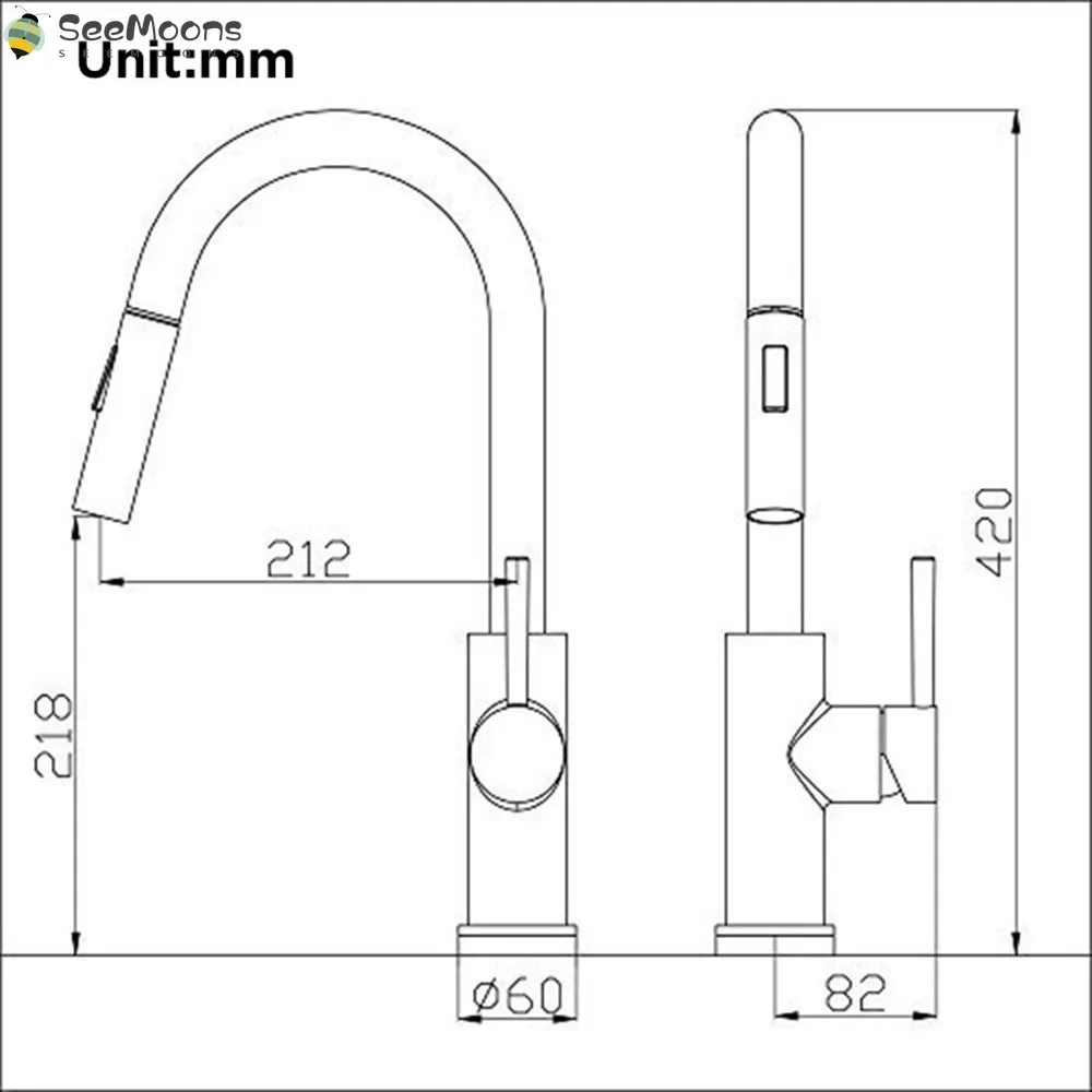 

Kitchen Faucet 304 Stainless Steel Pull Out Touch Sensor Water Faucet Smart Induction Hot and Cold Water Mixer Tap Sink Faucets