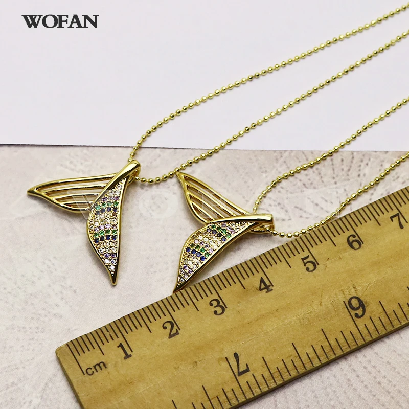 

10 Pcs Fish-tail Pendant Necklace Gold Pendant Jewelry Fashion Jewelry Necklace For Women 7219