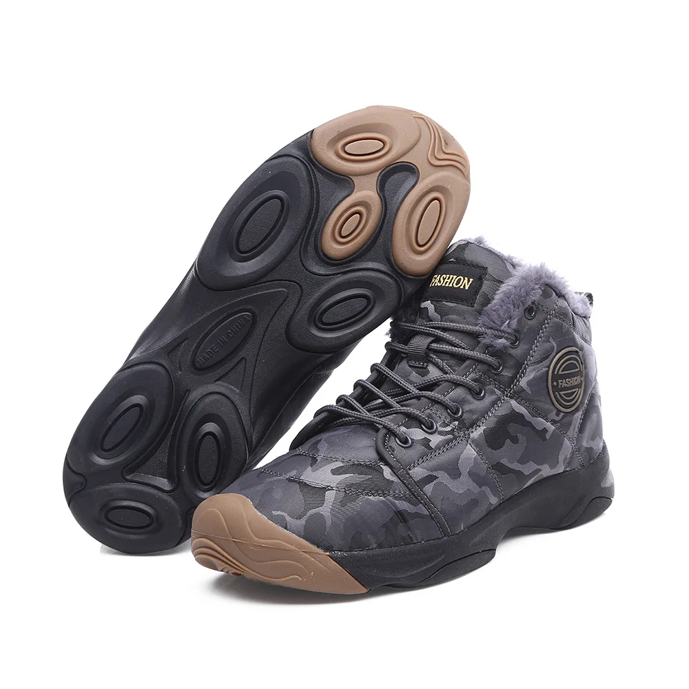 winter snow boots Mens Work Boots Lightweight Breathable Hike Sneakers Shoes for Men keep warm