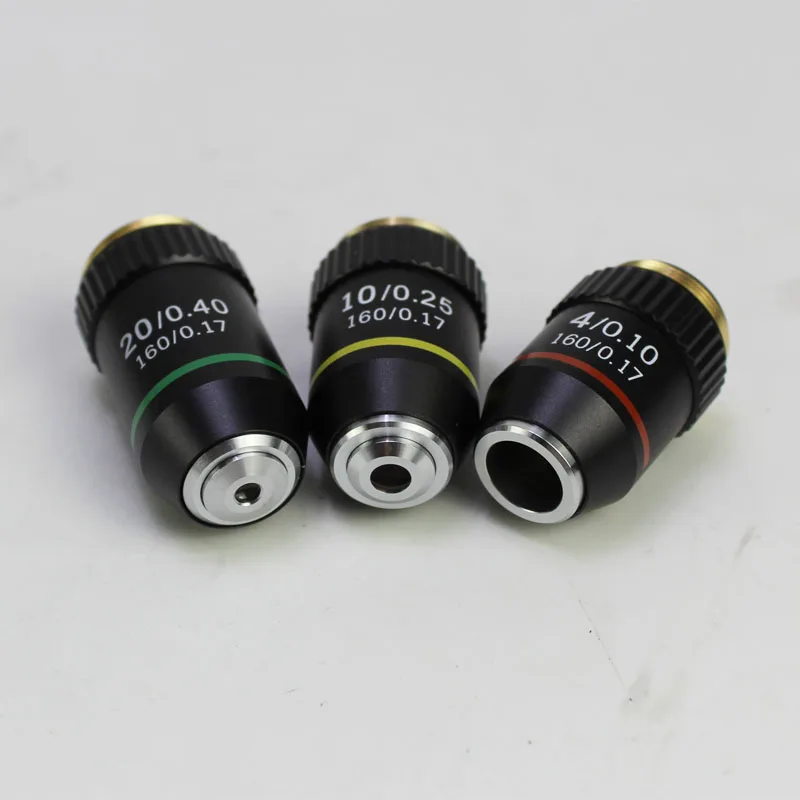 

10X Metal Achromatic Bio-Microscope Biological Microscope 10 Times 195 Biomicroscope System Objective Lens for Lab Laboratory