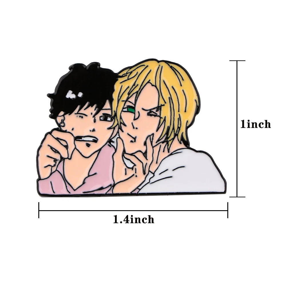 Женская эмалированная брошь в виде рыбки банана с эмалью | Украшения и аксессуары