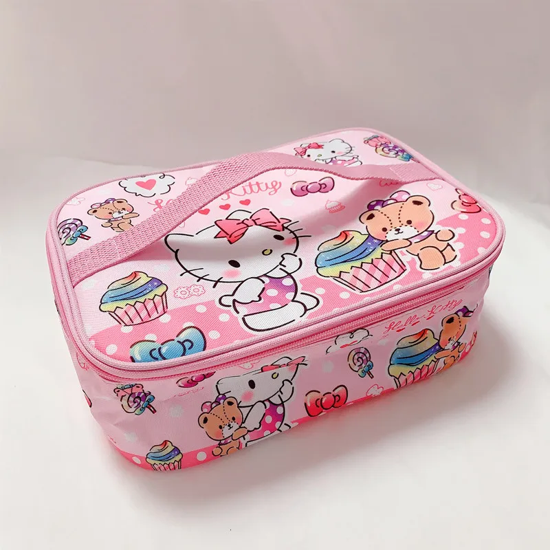 Sanrio сумка Hello Kitty мультяшная мелодия Ланч-бокс изоляционная вместительная для