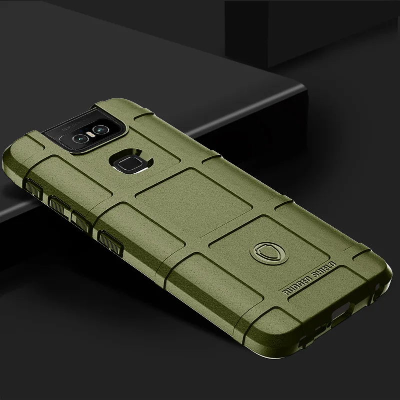 Thouport Силиконовый чехол на Asus Zenfone 6 ZS630KL военный силиконовый для 6z Zenfone6 защитный