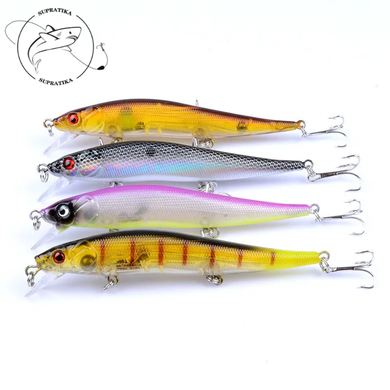 

4 шт./лот, 12,5 см/12,4 г, 4 цвета, приманка в виде гольяна для морской рыбалки, Высококачественная жесткая приманка, кренкбейт, воблер, рыболовные ...