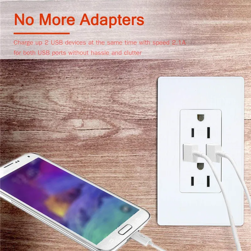 2 комплекта США 5-15P стандартная розетка панель Тройная настенная 15А 125 В Япония