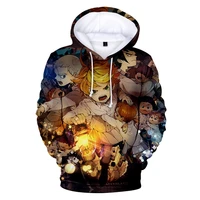 the promised neverland season 2 long sleeve funny hoodies 3d printing loose unisex polyester cotton printed 2021 new top