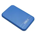 Корпус для внешнего жесткого диска 2,5 дюйма SATA 2 к USB3.0 HDD SSD (синий)