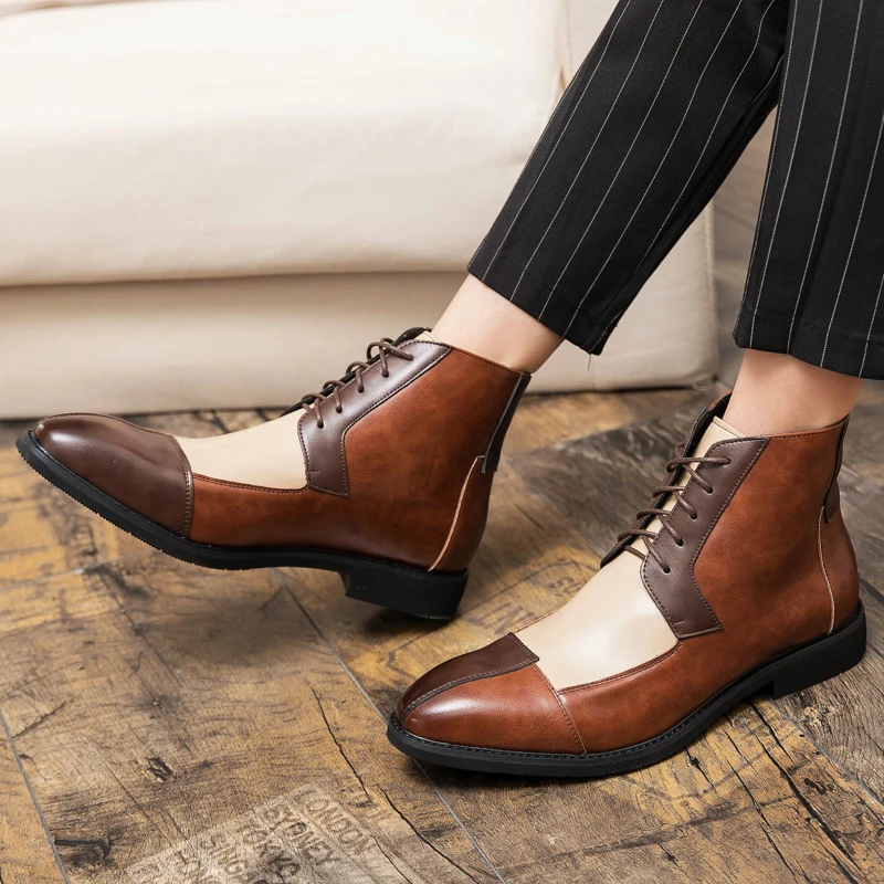 Мужские туфли-броги классические ботинки размеры 38-48 роскошные модные мужские