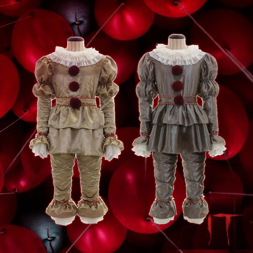 Необычный костюм на Хэллоуин клоун Стивен Кинг это Косплей Костюм Pennywise Взрослый мужской женский костюм клоун костюм наряд костюм