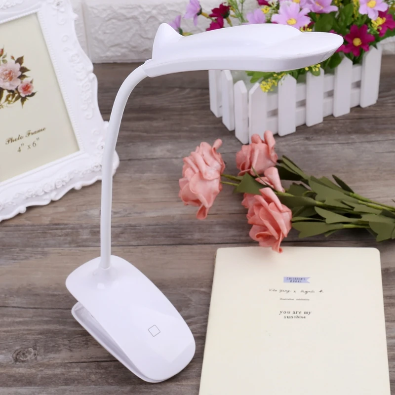 Гибкая лампа для чтения с сенсорным датчиком 18 светодиодный USB настольная