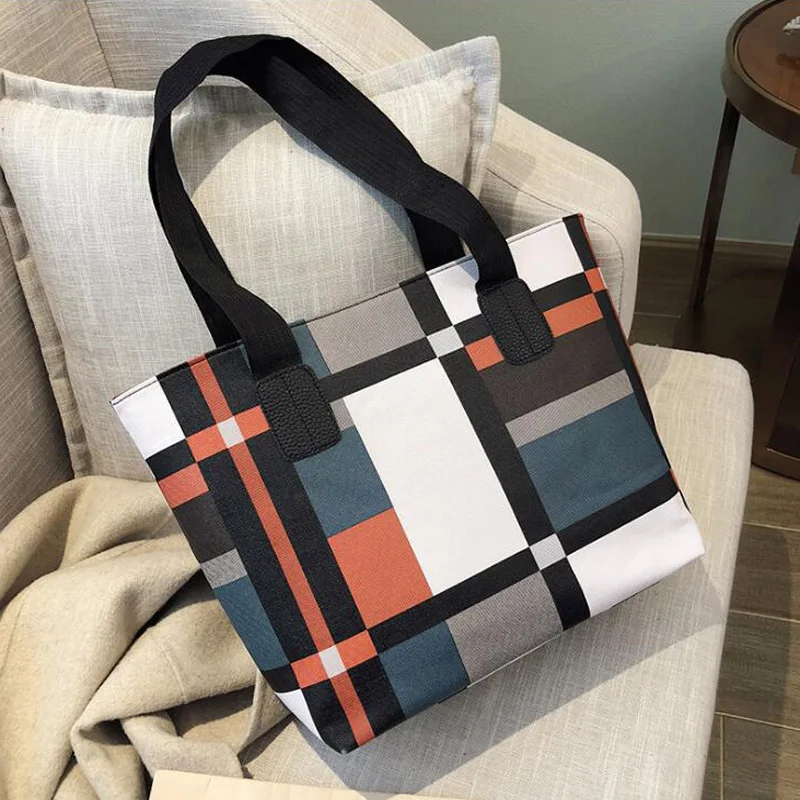 Повседневная Вместительная женская сумка-тоут на плечо дамские сумочки для