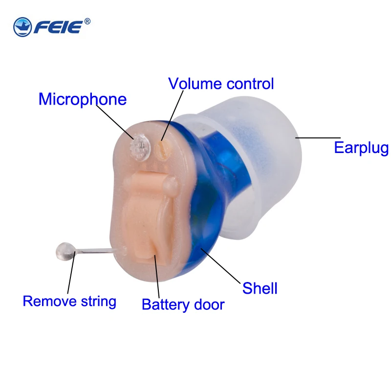 

S-10A Hearing Aids Audifonos for Deafness/Elderly Adjustable Wireless Mini Size Invisible Hearing Aid Ear Sound Amplifier