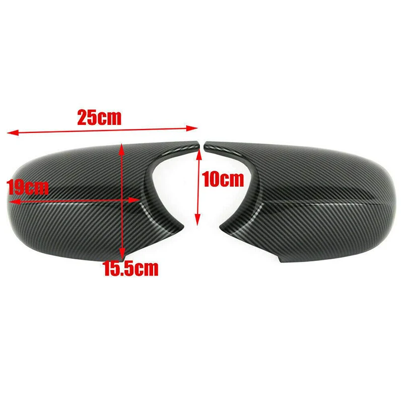 Pair M3 Style Rearview Side Mirror Cap Covers Case For BMW E90 E91 E92 E93 LCI Facelifted 2008-2011 Grossy Black / Carbon Look | Автомобили