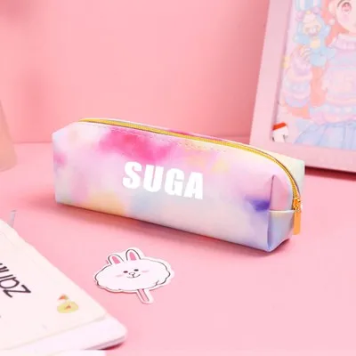 Оптовая продажа Kpop красочный пенал Bangtan Boys из искусственной кожи с принтом чехол