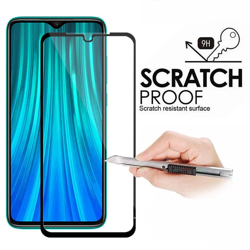 3 in 1 Tempered Glass for Redmi Note 8 8T 7 pro glass Screen Camera Lens Protector Metal Ring Film | Мобильные телефоны и