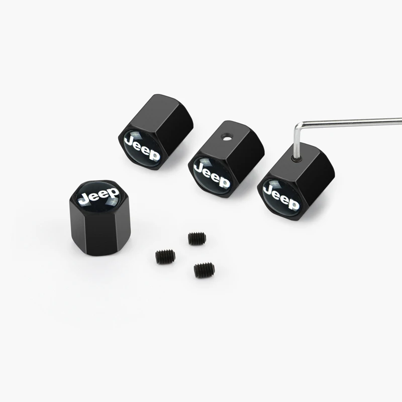 Стайлинг автомобиля противоугонные нержавеющие колпачки для клапанов колес JEEP
