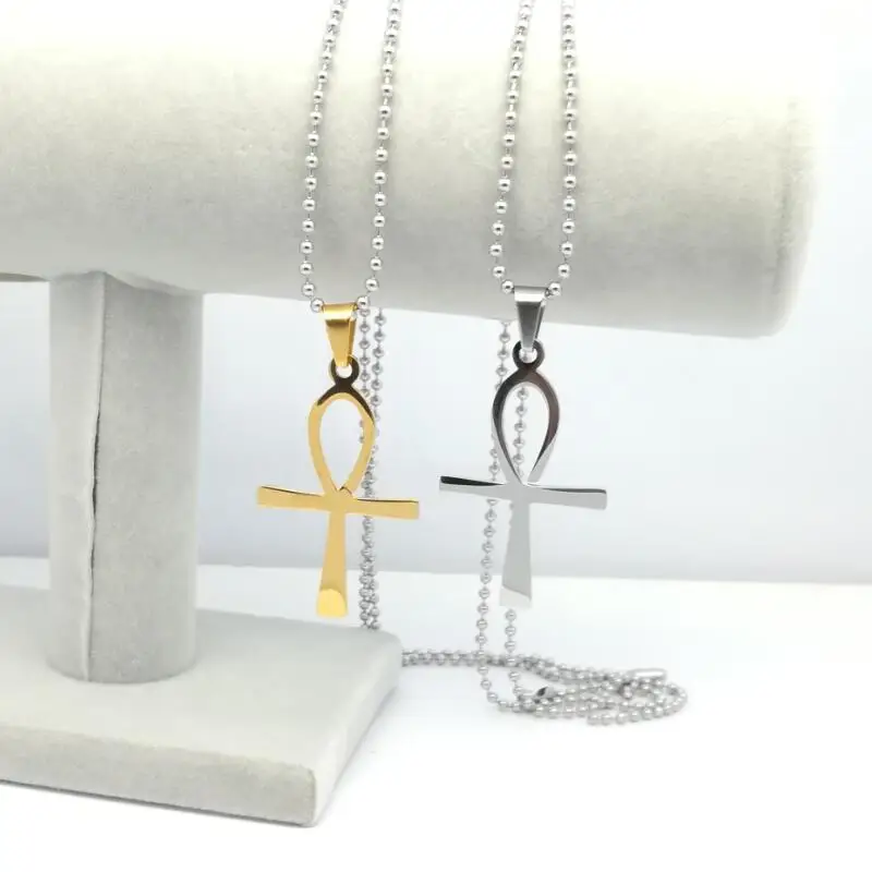 LOOKER египетский анкх крест подвеска ожерелье цепочка женщины золотой цвет