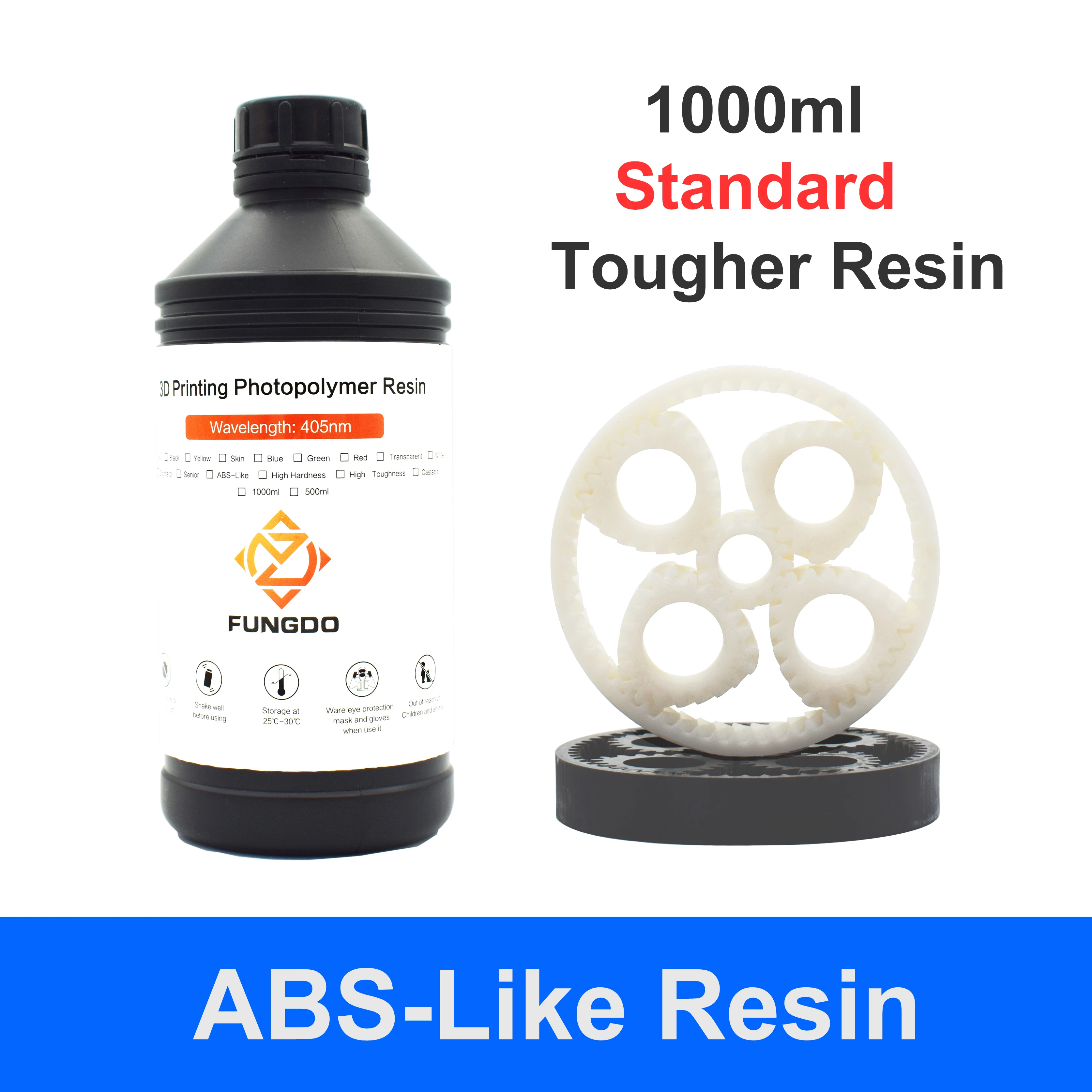 Sensível para a Impressora uv do Fotopolímero 3d do Lcd 1000g do Abs-como o Padrão da Resina da Impressora 3d de Fungdo Luz 405nm 3d