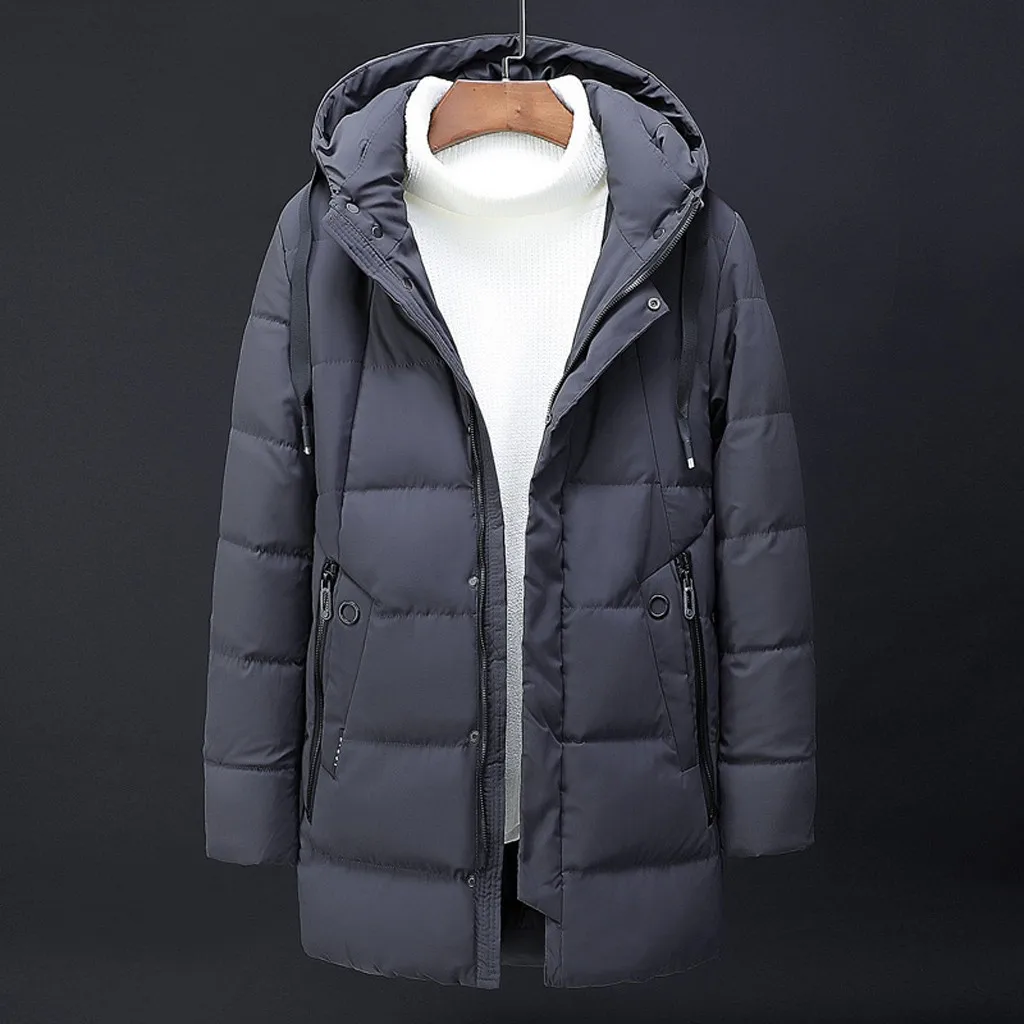 Зимняя мужская пуховая куртка мужские куртки и пальто Повседневная зимняя