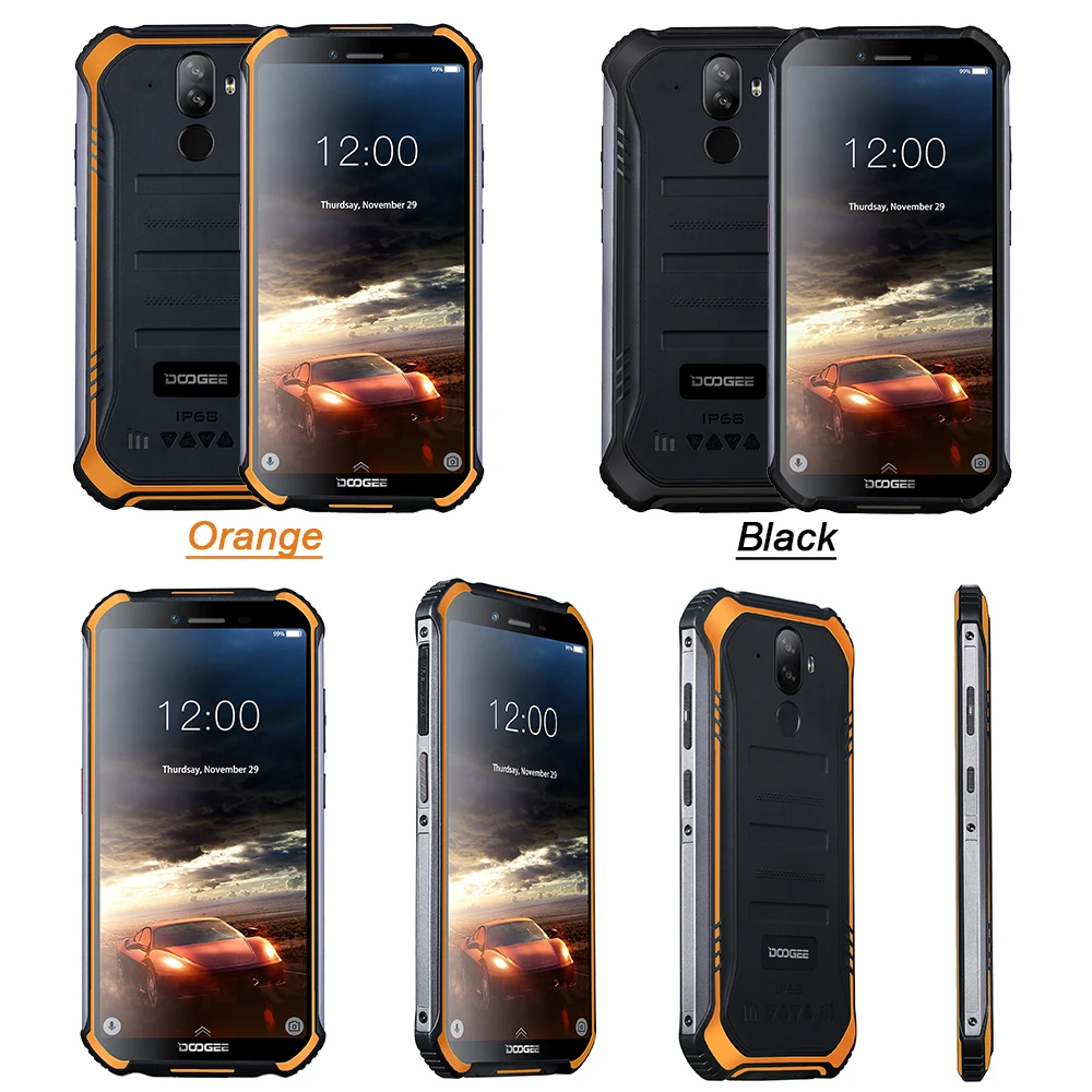 DOOGEE S40 IP68/IP69K Android 9 0 подключается к сети 4G прочный мобильный телефон 5 дюйма