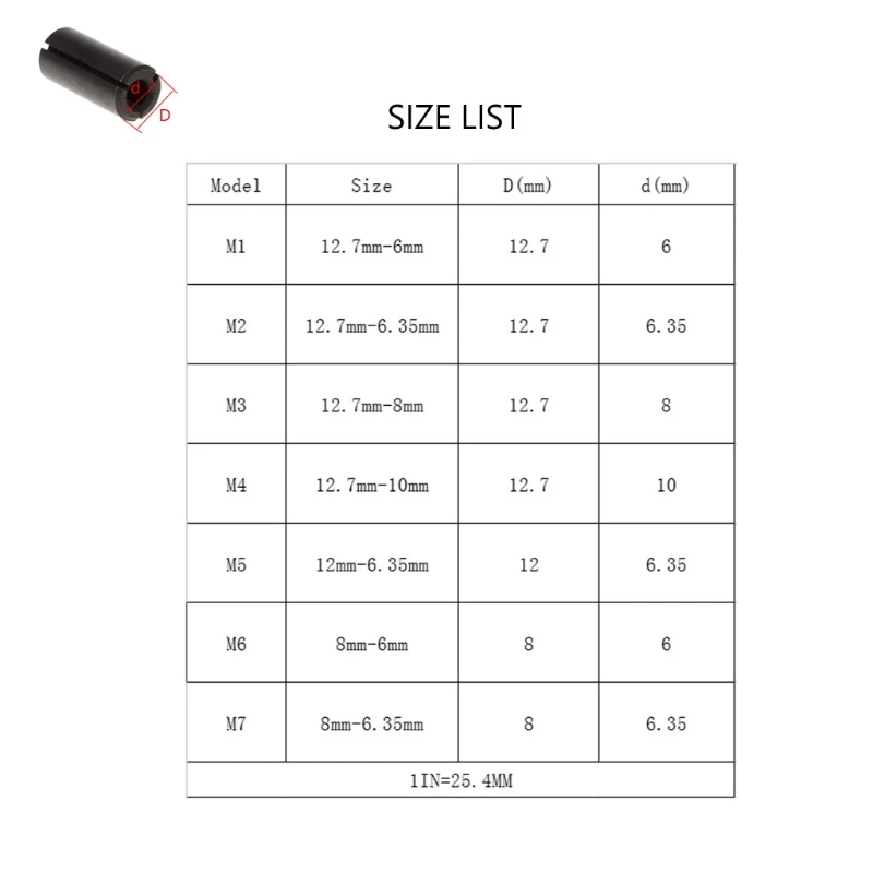 1 шт. высокая точность адаптер цанговый хвостовик CNC маршрутизатор адаптеры