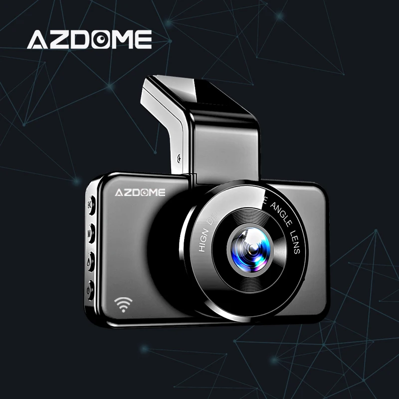 AZDOME M17 1080P видеорегистратор Wi Fi 24H парковочный монитор DVR двойной объектив