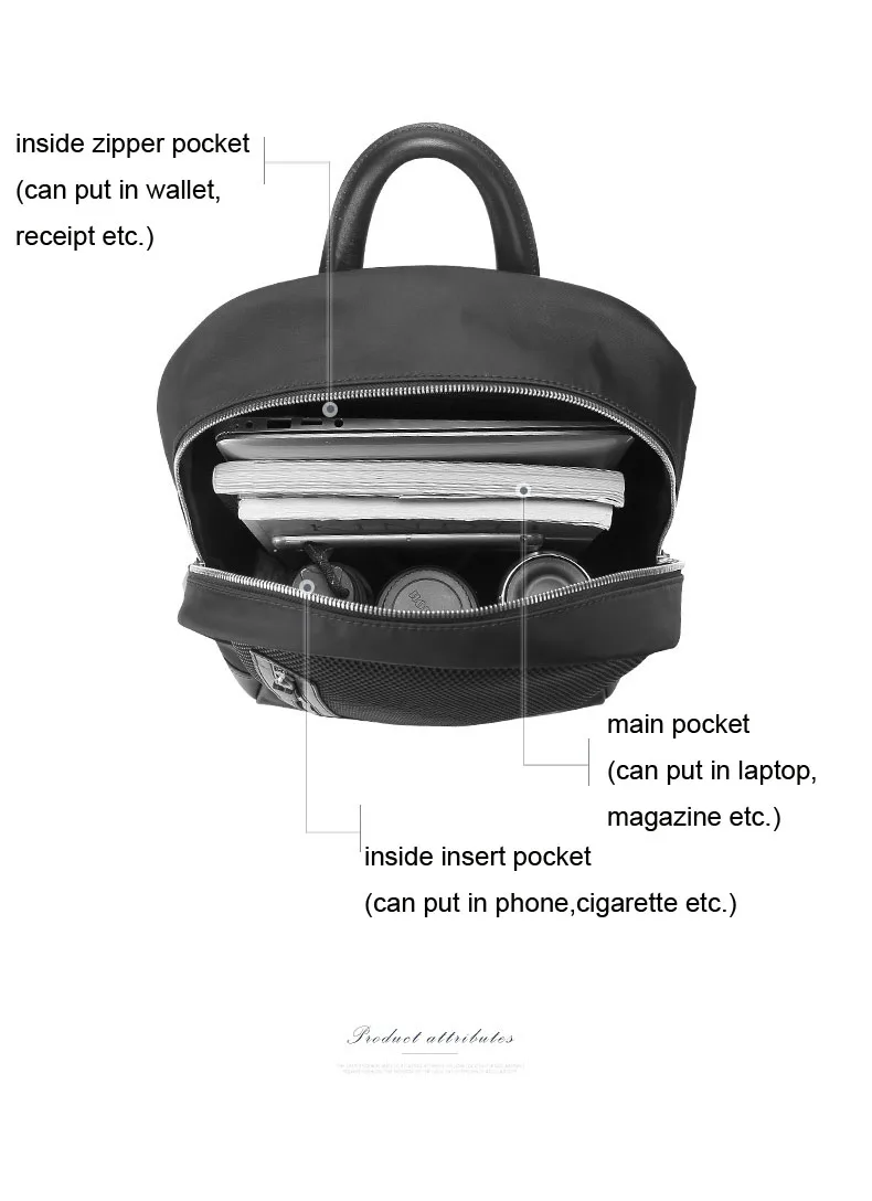 BVP мужской рюкзак из натуральной кожи от известного бренда легкий для ноутбука 14