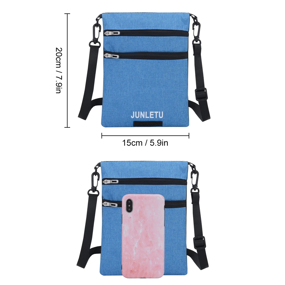 Neck Pouch Traveling Wallet Stash Passport Holder Card Bag Travel Documents For Men Water-resistant Nylon Fabric | Спорт и