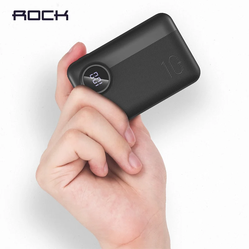 ROCK мини портативное зарядное устройство 10000 мАч PD3.0 QC3.0 Быстрая зарядка