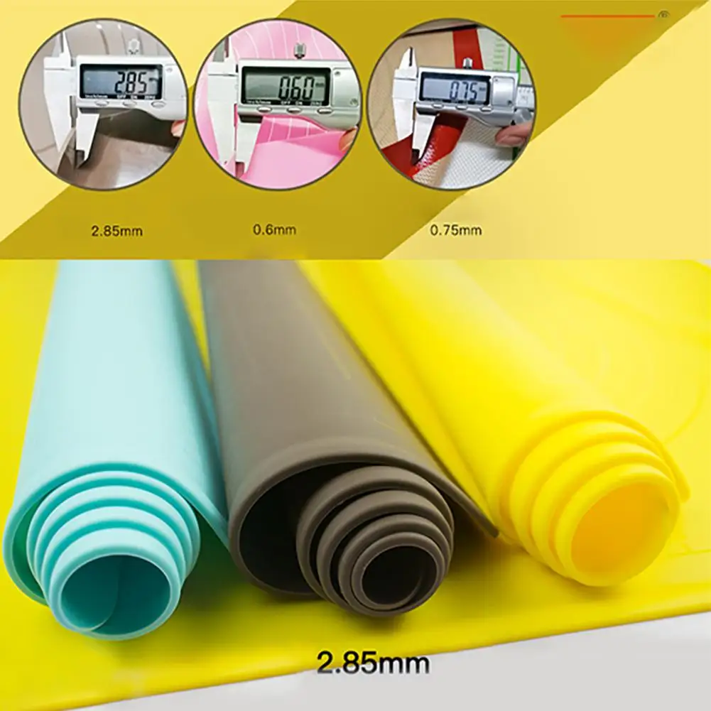 60*50 см Новый уплотненный силиконовый коврик для замеса теста большого размера