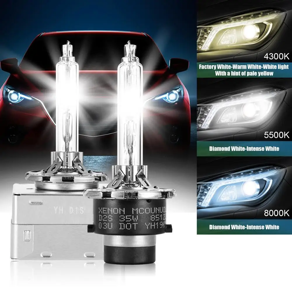 

2PCS For BMW X1 X3 X5 X6 E70 E71 E72 E84 E92 E93 F06 F12 F13 F25 D1S D2R D2S D3S D4S D4R Car Headlights HID Bulb Xenon Lamp