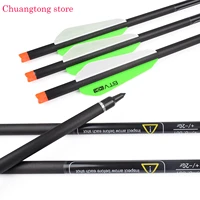 612pcs 20 carbon crossbow bolts btv plastic vane 8 8mm 125 grain screw field points insert archery bow outdoor hunting