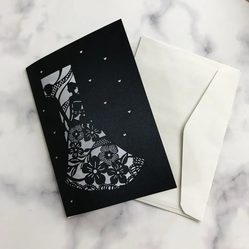 50 шт. милое дизайнерское пригласительное платье для свадьбы Нарядное Вечерние