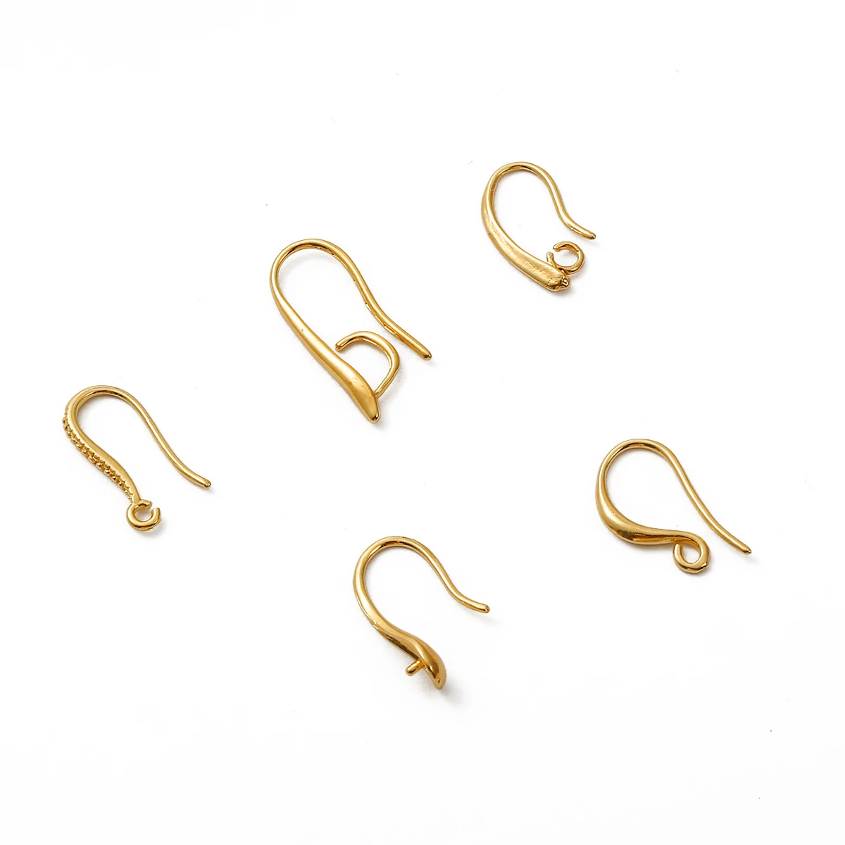 

Pure Copper Earring Clasps Variety Findings Fadeless Earrings Hook Coil Ear Wire for DIY Jewelry Making Accessories 2021 Ne