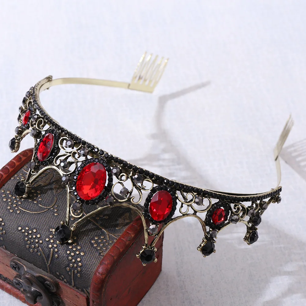 Женские Ювелирные украшения в стиле ретро элегантные свадебные тиары Стразы