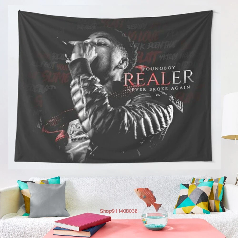 

YoungBoy никогда больше не сломался, гобелен, настенные подвесные гобелены для гостиной, спальни, домашний декор