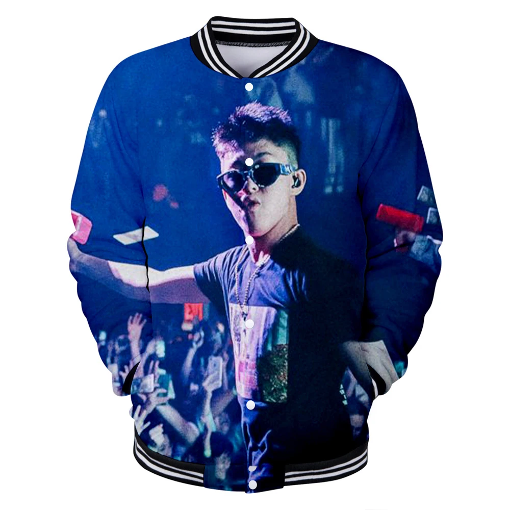 

Popular Asian rapper Rich Brian Jacket 3D sportswear baseball jacket long sleeve Harajuku casual streetwear unisex clothes