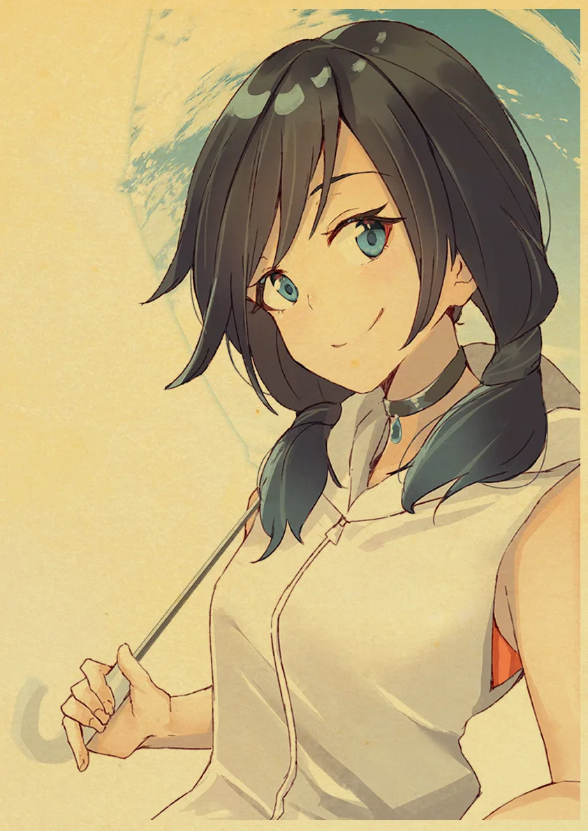 E171 Makoto Shinkai фильм выветривание с вами Ретро плакаты японский унисекс Декор крафт-бумага Детская Спальня Декор - Color: E171