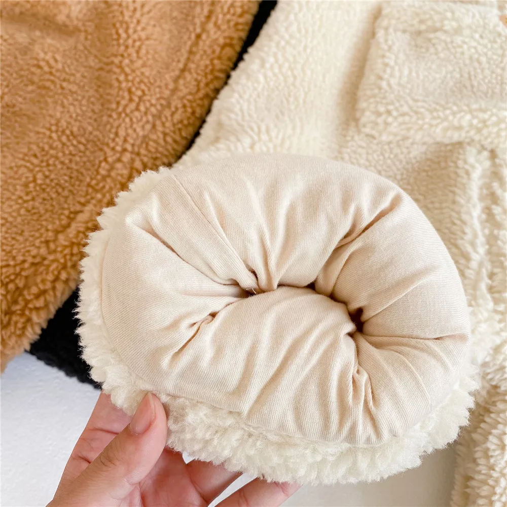 

2020 New Children Toddler Boys Kids Solid Pocket Overalls Suspender Trousers Casual Lamb Velvet Baby Bib Pants Solid Outwear