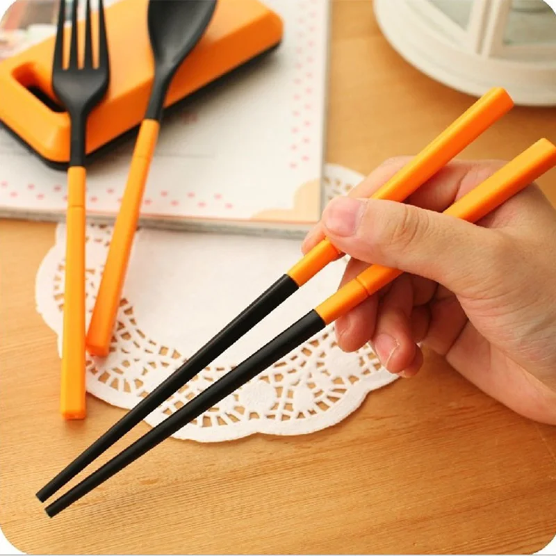 3 в 1 из АБС пластика складная столовая посуда столовые приборы вилка палочки для