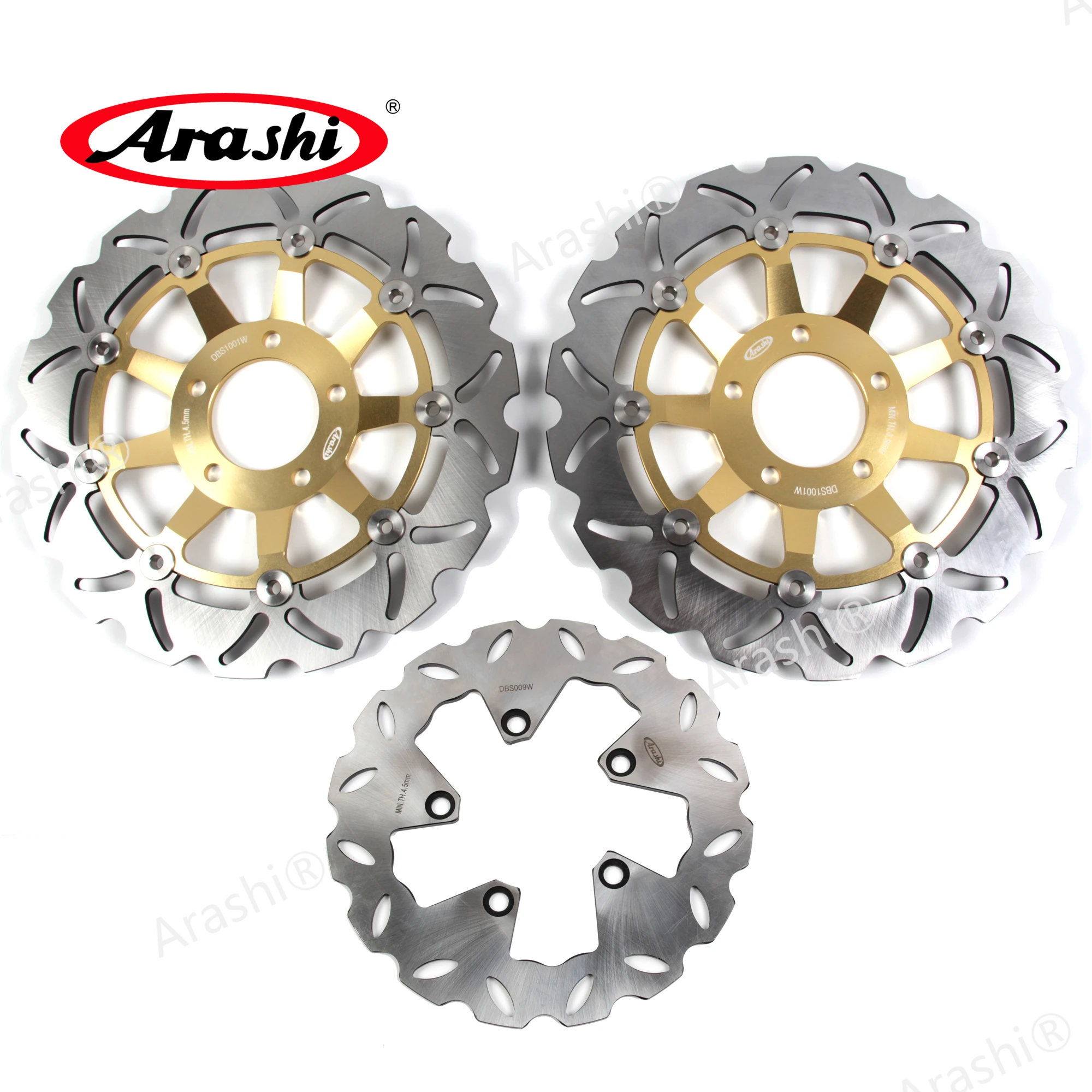 Arashi 1 комплект для SUZUKI GSXF GSX F 600 1998 2003 CNC плавающие передние и задние тормозные