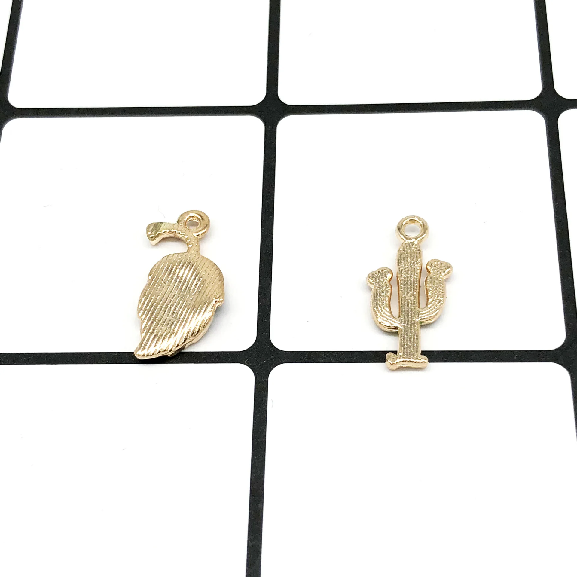 10 шт. кактус Сделай Сам ювелирные изделия из сплава капля масляный лист Подвеска