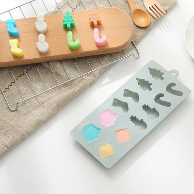 Силиконовая форма для торта формы шоколада рождественской елки палочки носка