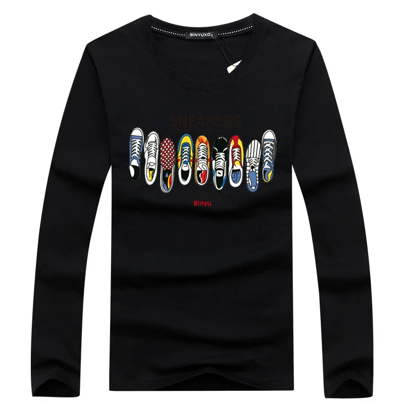 Крутые летние футболки для мужчин с принтом обуви топы коротким рукавом