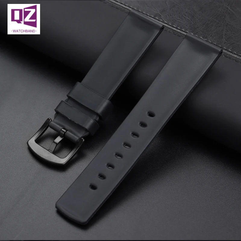 FKM Fluorine Rubber Watchband 20 22mm for rolex Tissot Omega watch Accessories for huawei Samsung watch band sport Rubber strap