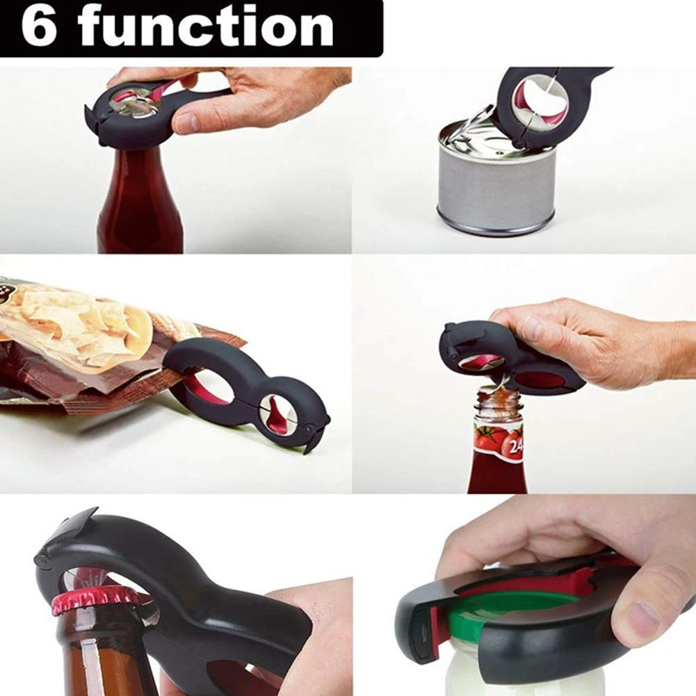 Бутылка и баночка сцепление открывалка открывалки для банок 6 в 1 Multi Кухня набор