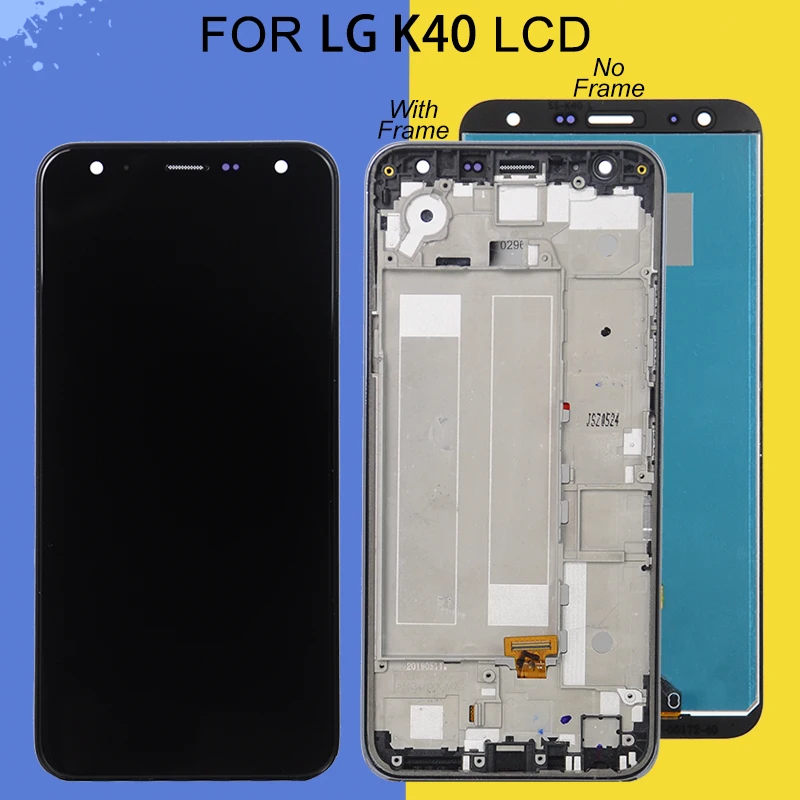 

ЖК-дисплей Catteny K12 Plus для LG K40, сенсорная панель, стеклянный дигитайзер в сборе, экран X420HM, Бесплатная доставка со средней рамкой, 1 шт.