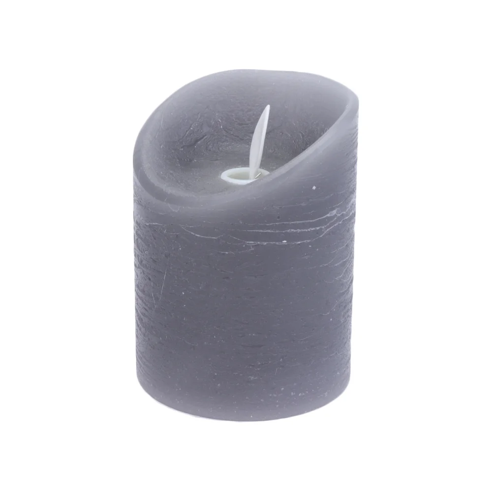 

1Pc Creative LED Candle Lamp Simulation Candle Light Electronic Waving Lamp for Party (7.5x10cm Grey)